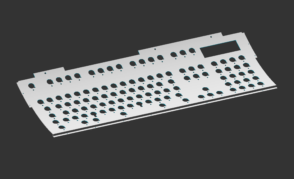 101-key top plate